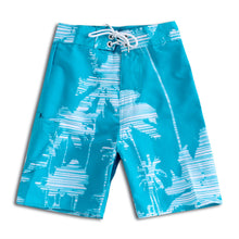 Load image into Gallery viewer, N20-B829 (Blue palmtree), Boys Microfiber Boardshort
