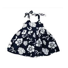 Load image into Gallery viewer, C51-GD111N/C51-GD111N  (Navy hibiscus), Girls Cotton Sundress
