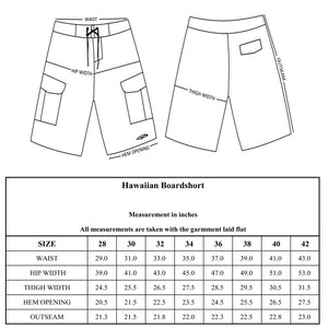 N90-B5290 (Cyan stripe), Men Microfiber Boardshort (poly/cotton/nylon with garment washed)
