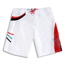 Load image into Gallery viewer, N91-B9940 (White solid with rainbow), Ladies Microfiber boardshorts 100% Microfiber
