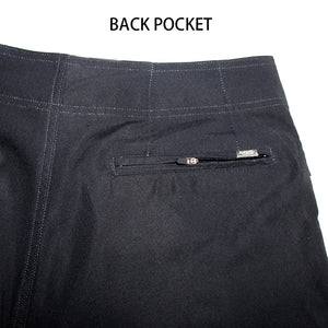 N90-B2308 (Black Coconut), Men Microfiber Boardshort (4 - way stretch) - three pockets