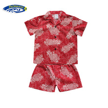 Load image into Gallery viewer, C20-CS547 (Vintage red pineapple), Boys Cotton Cabana Set
