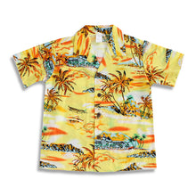 Load image into Gallery viewer, C50-A8845 (Yellow scenery), Boys Cotton Aloha shirt

