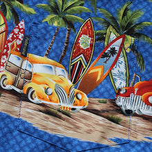 Load image into Gallery viewer, C90-A2224 (Sky blue vintage car), Men 100% Cotton Aloha Shirt
