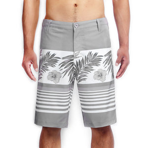 N90-S666 (Country paradise-gray), Men Submersible Shorts (4-way stretch)