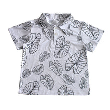 Load image into Gallery viewer, N20-P2290/N50-P2290 (White kalo leaf), Boys  Microfiber Breathable Knitted Aloha Polo Shirt
