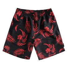 Load image into Gallery viewer, N90-T2104 (Black with red tribal), Men Microfiber Swimtrunk
