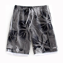 Load image into Gallery viewer, N90-T760 (Gray floral, cargo pockets), Men Microfiber Swimtrunk
