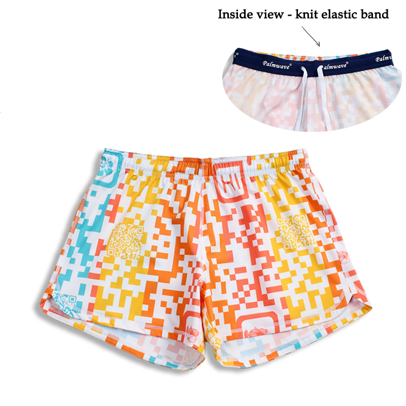 N91-CW9482 (Matrix rainbow code),  Ladies 4-way stretch comfort waist shorts