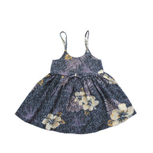 Load image into Gallery viewer, R21-D5068/R51-D5068 (Black with gary leaf), Girls Rayon Sundress
