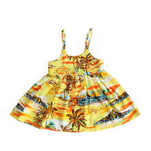 Load image into Gallery viewer, R21-D8845/R51-D8845 (Yellow scenery), Girls Rayon Sundress
