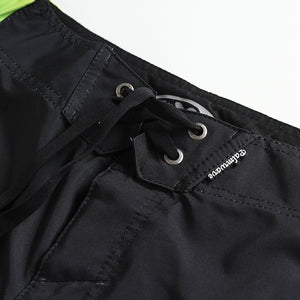 N90-B6048 (Marching rainbow-black), Men Microfiber Boardshort (4-way stretch) - two pockets