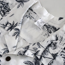 Load image into Gallery viewer, C90-A791 (Vintage white tree), Men 100% Cotton Aloha Shirt
