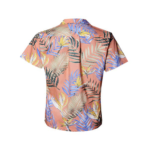 C90-A7872 (Coral reef), Men 100% Cotton Aloha Shirt
