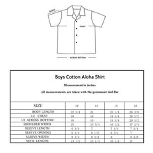 Load image into Gallery viewer, C50-A517 (Navy with cream floral), Boys Cotton Aloha shirt
