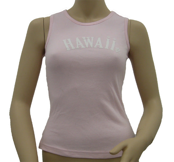 K9-MU531H (Pink Hawaii), 100% Knit Cotton Mussel Tank Top