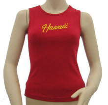 Load image into Gallery viewer, K9-MU591EH (Red Embroidery Hawaii), 100% Knit Cotton Mussel Tank Top

