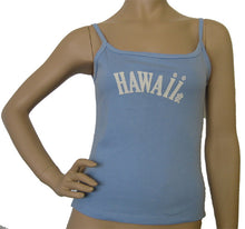 Load image into Gallery viewer, K9-SP533H (Baby Blue Hawaii), 100% Knit Cotton Single strap Tank Top
