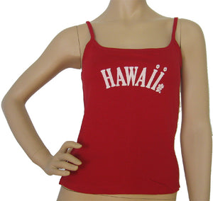 K9-SP591H (Red Hawaii), 100% Knit Cotton Single strap Tank Top